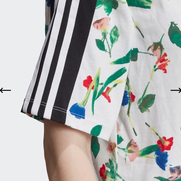 Adidas Floral Crop Top - Picture 6 of 12